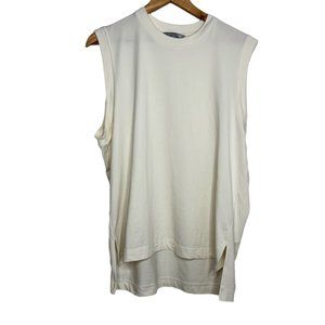 Uniqlo Mame Kurogouchi Almrism Womens Off White Sleeveless Tank Size Small
